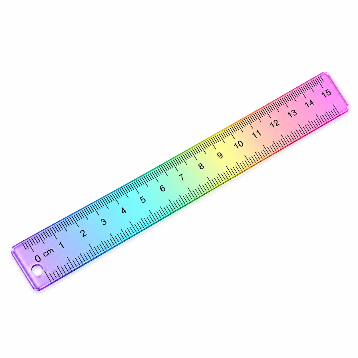Acrylic Cubic Rainbow Ruler (30cm)
