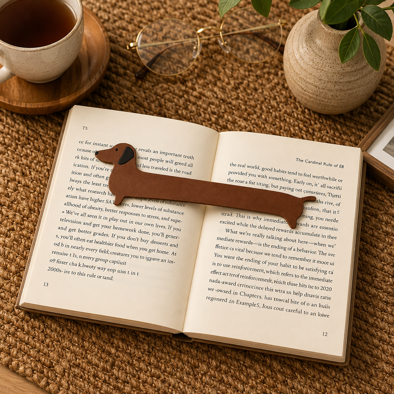 Acrylic Dachshund Dog Bookmark