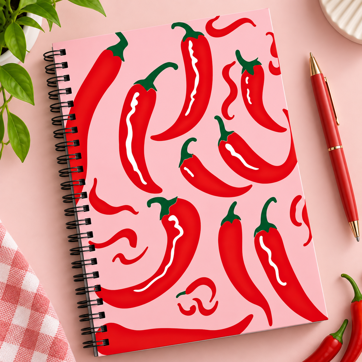 Spicy Chili A5 Spiral Notebook