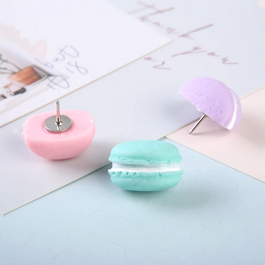 Paper Bear Shop - Kawaii Macaron Push Pins