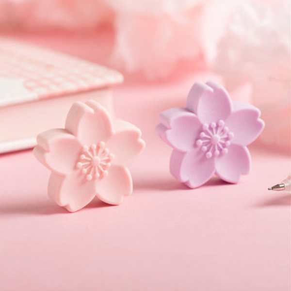Paper Bear Shop Kawaii Cherry blossom eraser
