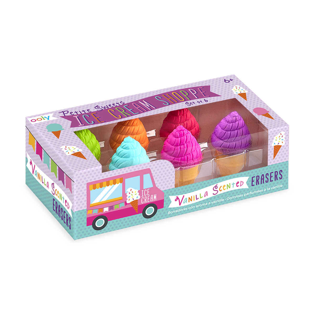 Paper Bear Shop OOLY Petite Sweets Ice Cream Shoppe Scented Erasers