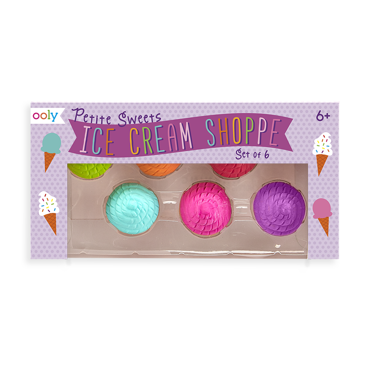 Paper Bear Shop OOLY Petite Sweets Ice Cream Shoppe Scented Erasers