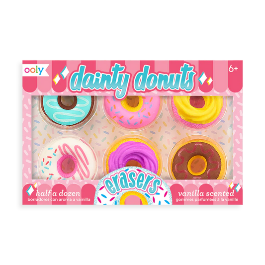 Dainty Donuts Scented Erasers - set of 6