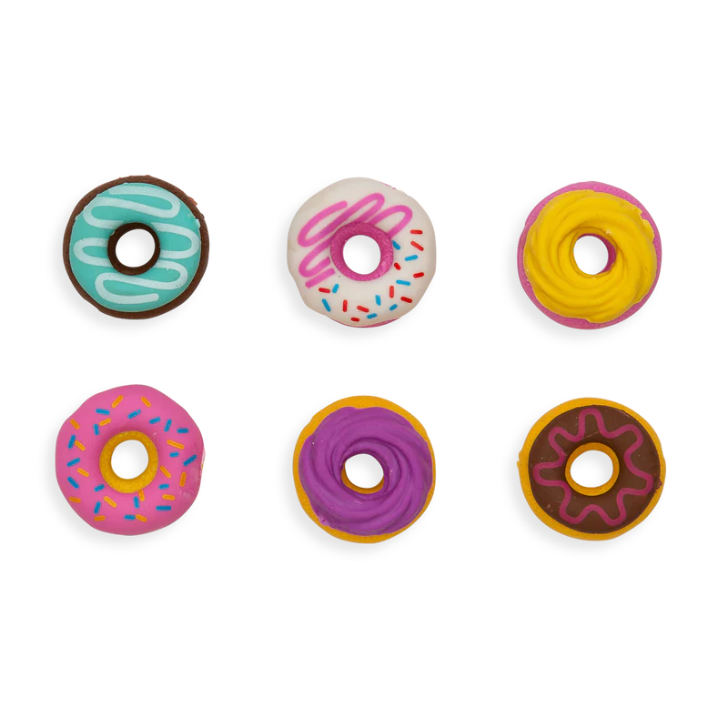 Dainty Donuts Scented Erasers - set of 6