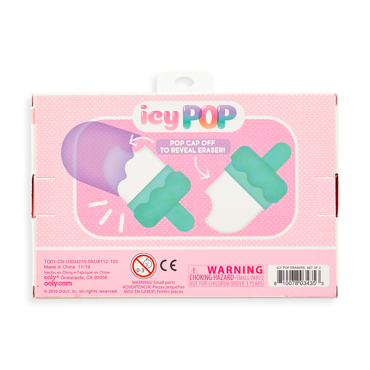 Paper Bear Shop OOLY icy pop eraser