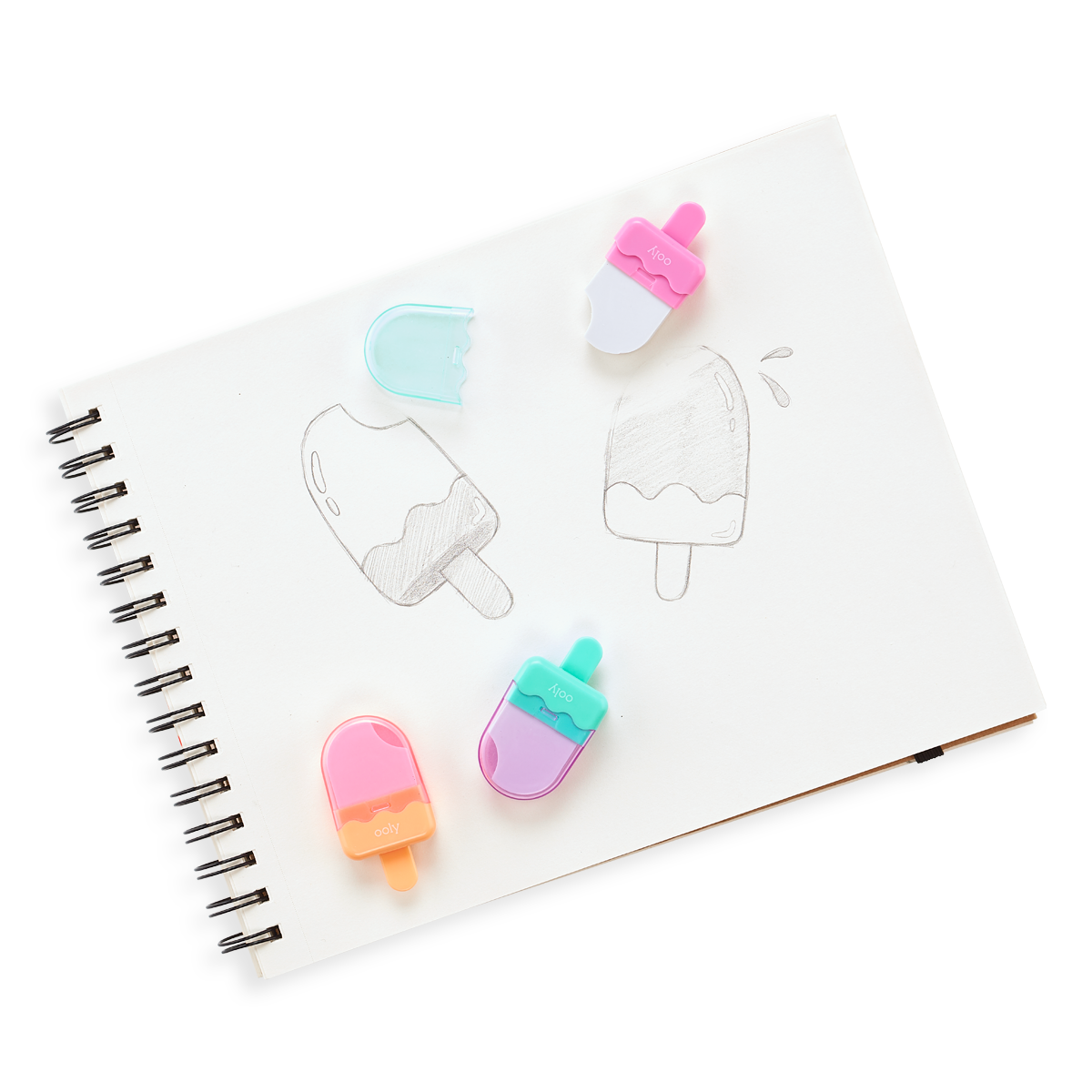 Icy Pop Erasers (Set of 3)