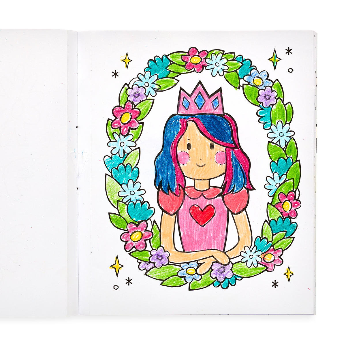 Color-in' Book : Princess & Fairies