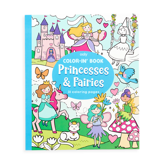 Color-in' Book : Princess & Fairies