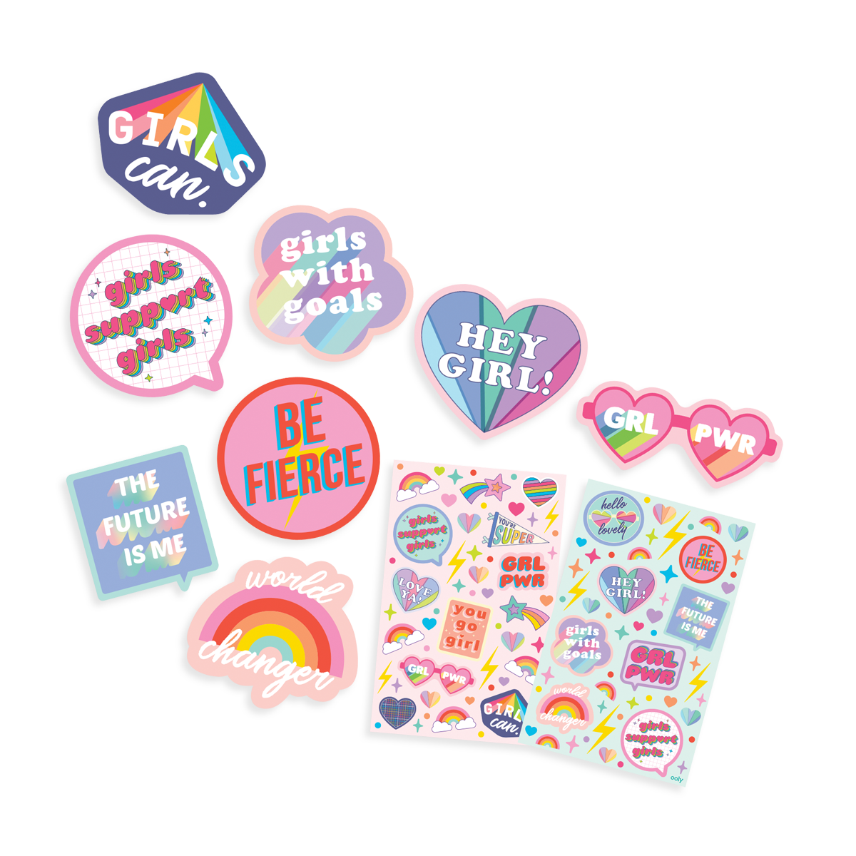Paper Bear Shop OOLY Scented Scratch Stickers: GRL PWR