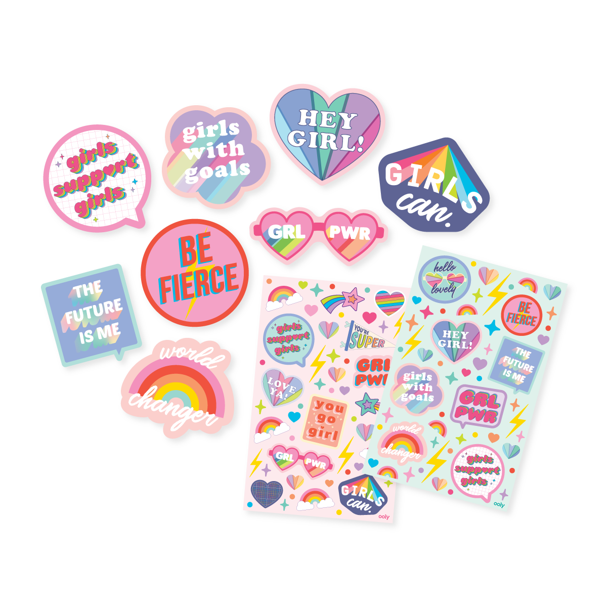 Paper Bear Shop OOLY Scented Scratch Stickers: GRL PWR