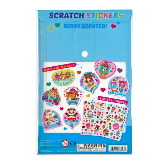 Paper Bear Shop OOLY Scented Scratch Stickers: Beary Sweet