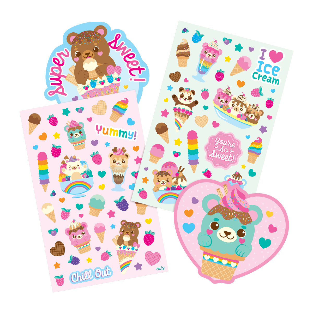 Paper Bear Shop OOLY Scented Scratch Stickers: Beary Sweet