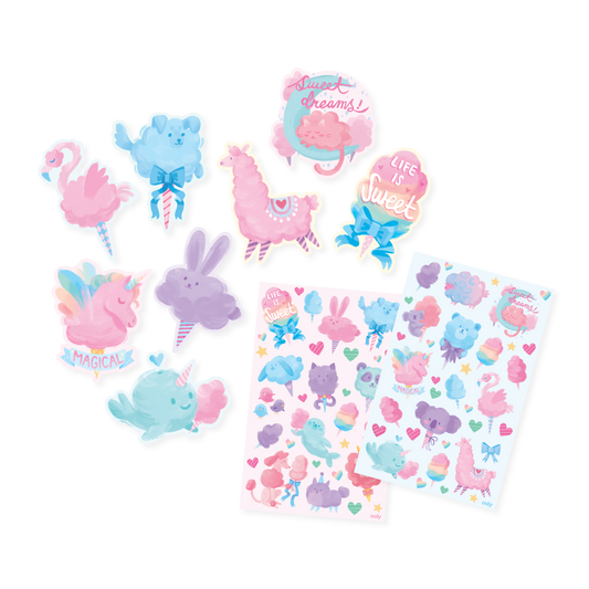 Paper Bear Shop OOLY Scented Scratch Stickers: Fluffy Cotton Candy