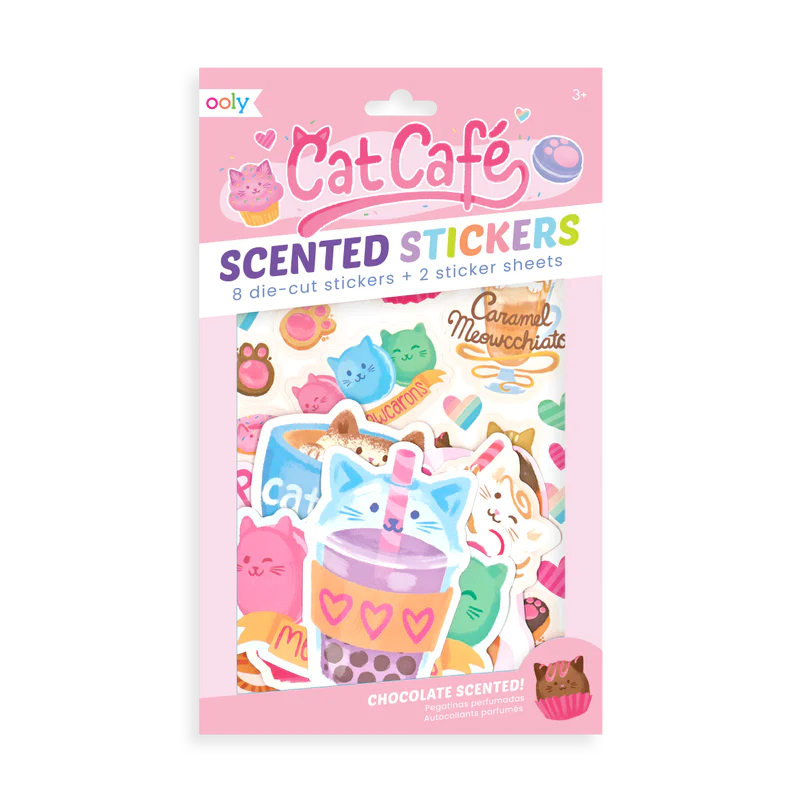 Scented Scratch Stickers - Cat Café