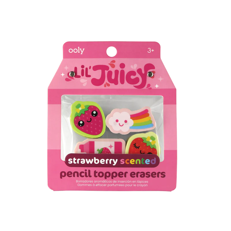Lil’ Juicy scented topper erasers