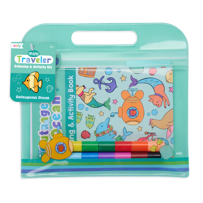 Mini Traveler Coloring & Activity Kit - Outrageous Ocean