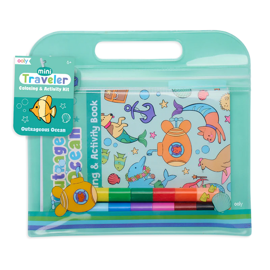 Mini Traveler Coloring & Activity Kit - Outrageous Ocean