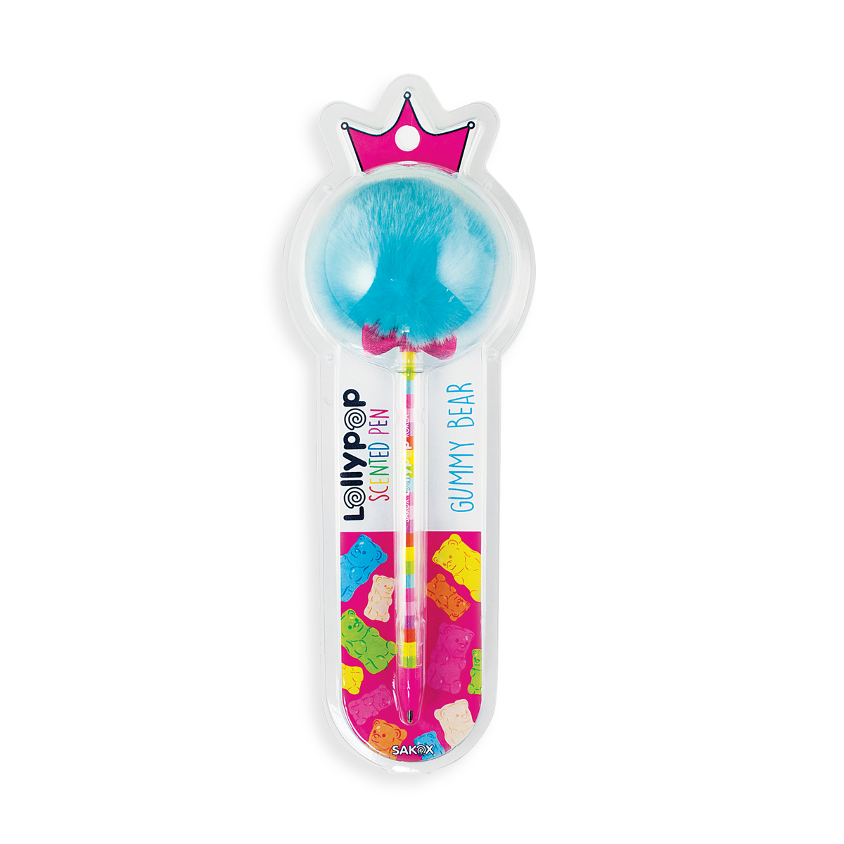 Paper Bear Shop OOLY Sakox: Scented Lollypop Pen - Bubblegum