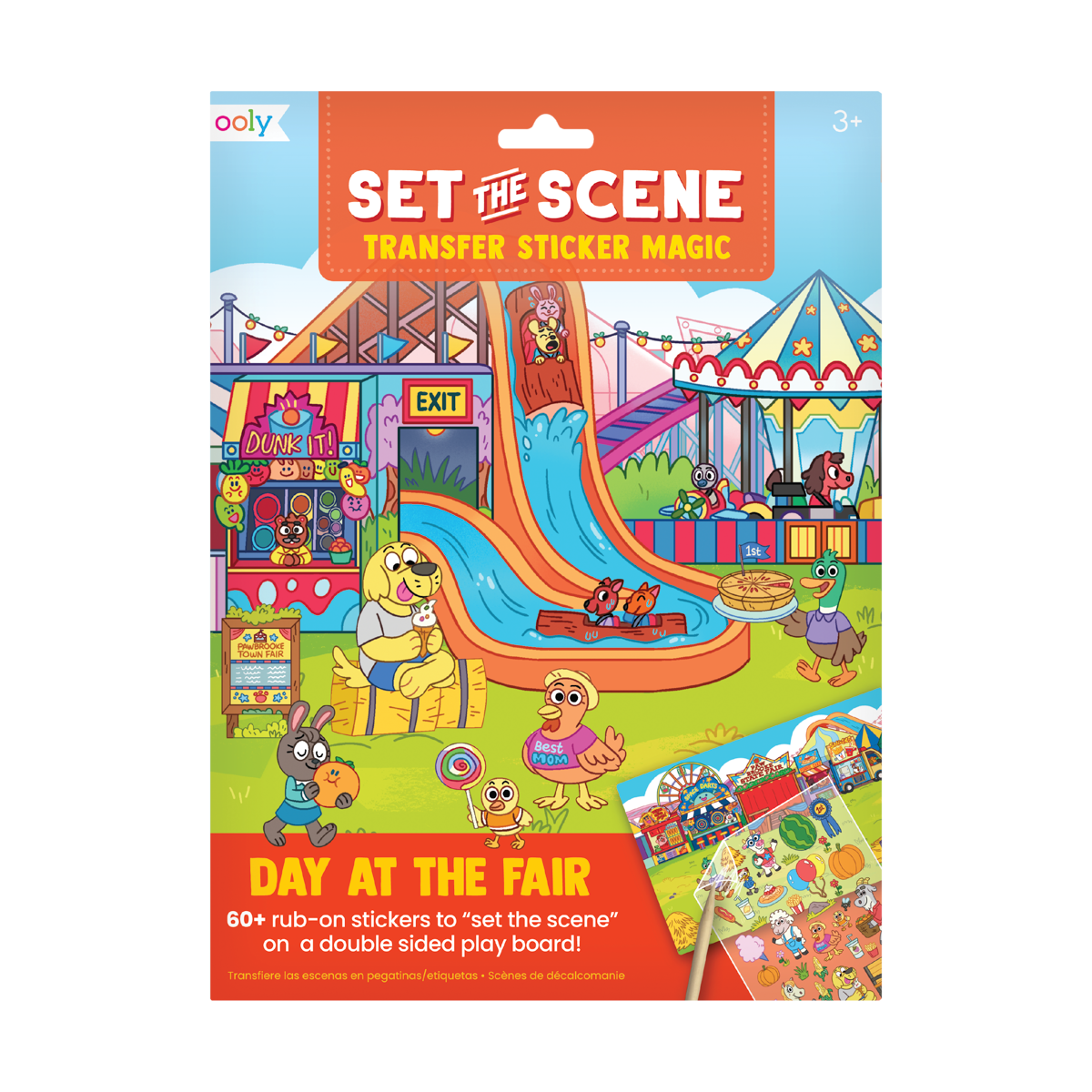 Paper Bear Shop OOLY Set The Scene Transfer Stickers Magic - Day At The Fair