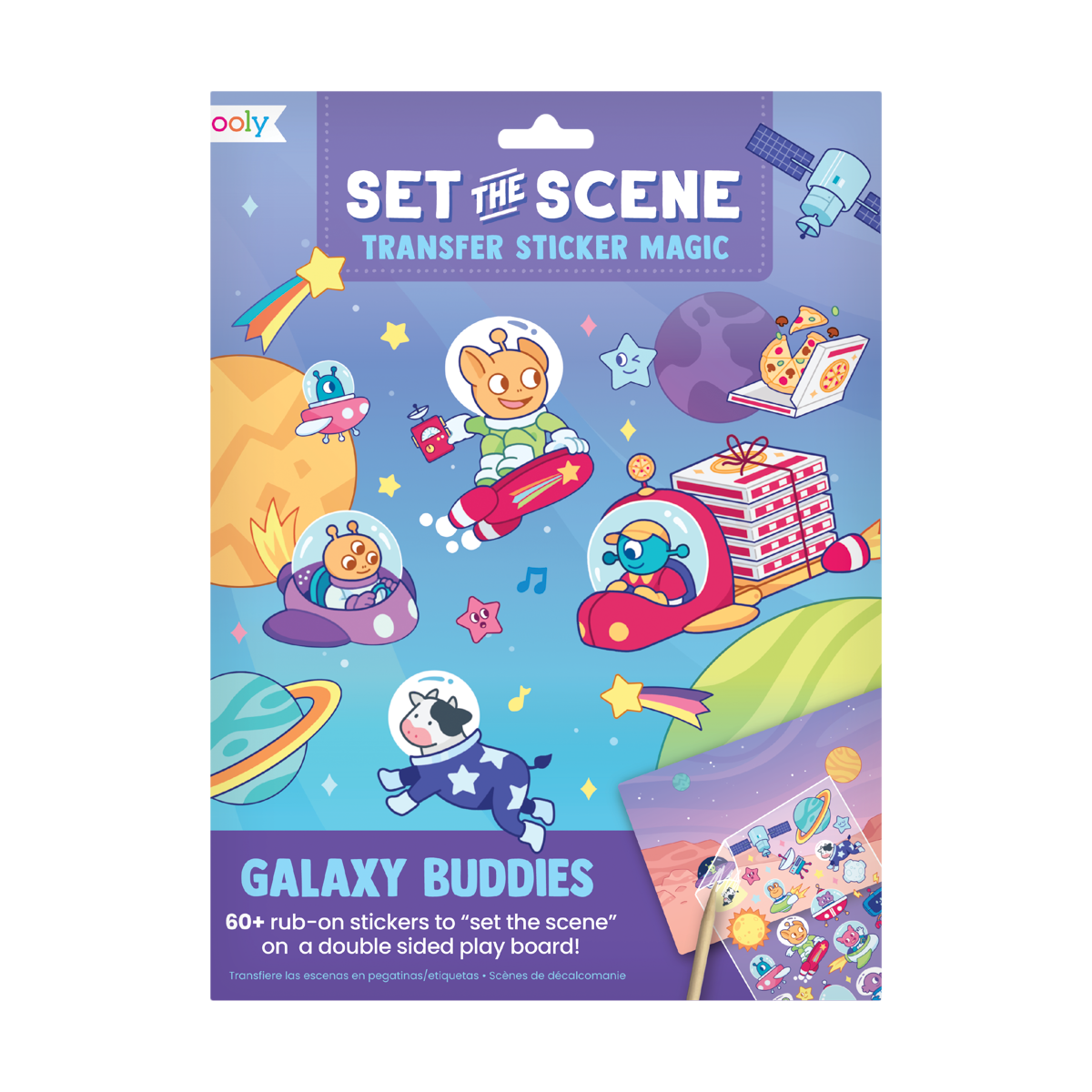 Paper Bear Shop OOLY Set The Scene Transfer Stickers Magic - Galaxy Buddies