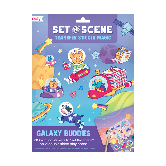 Paper Bear Shop OOLY Set The Scene Transfer Stickers Magic - Galaxy Buddies