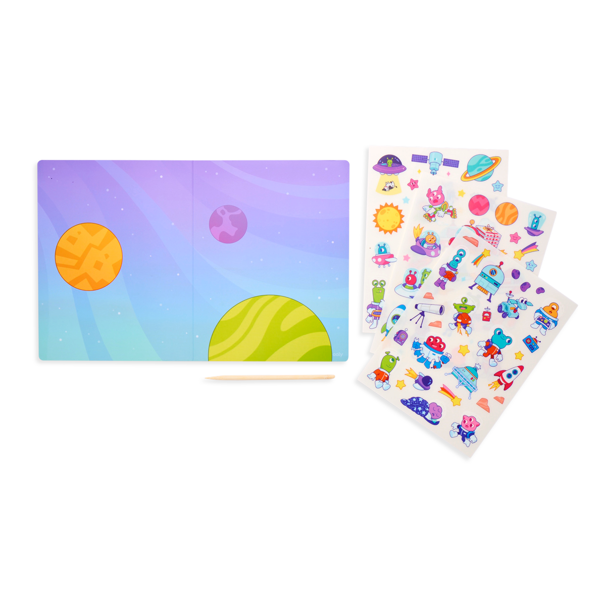 Paper Bear Shop OOLY Set The Scene Transfer Stickers Magic - Galaxy Buddies