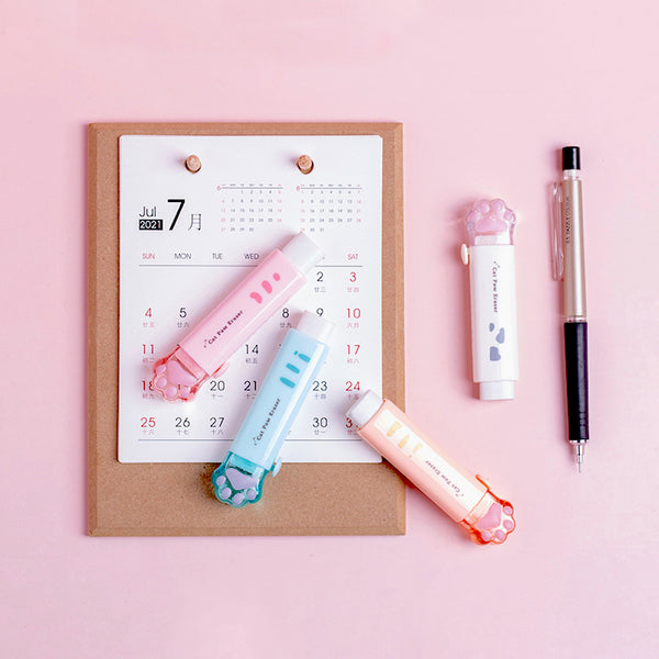 Paper Bear Shop Kawaii Cat paw eraser