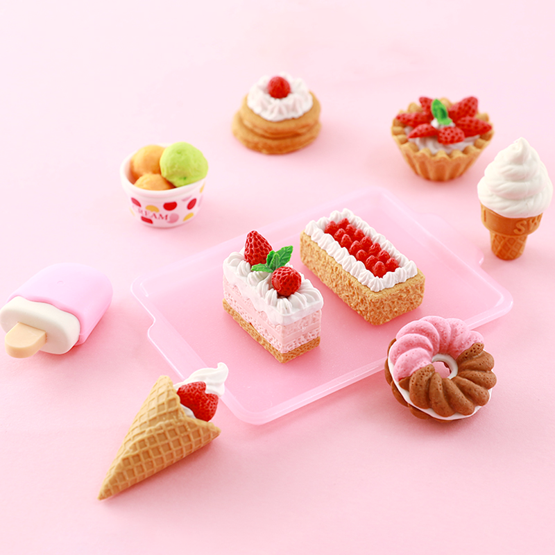 Paper Bear Shop Kawaii Iwako French Pastry Eraser Set