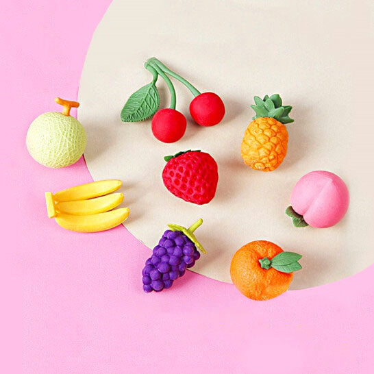 Paper Bear Shop Kawaii Iwako Fruits Eraser Set