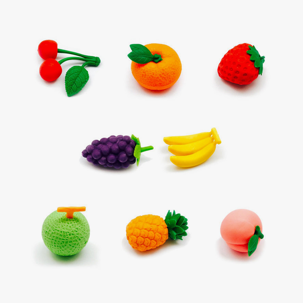 Paper Bear Shop Kawaii Iwako Fruits Eraser Set