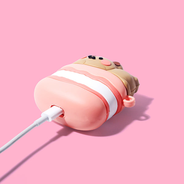 Paper Bear Shop Kawaii Macaron Bear AirPod Case