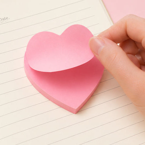 Heart Shaped Sticky Notes