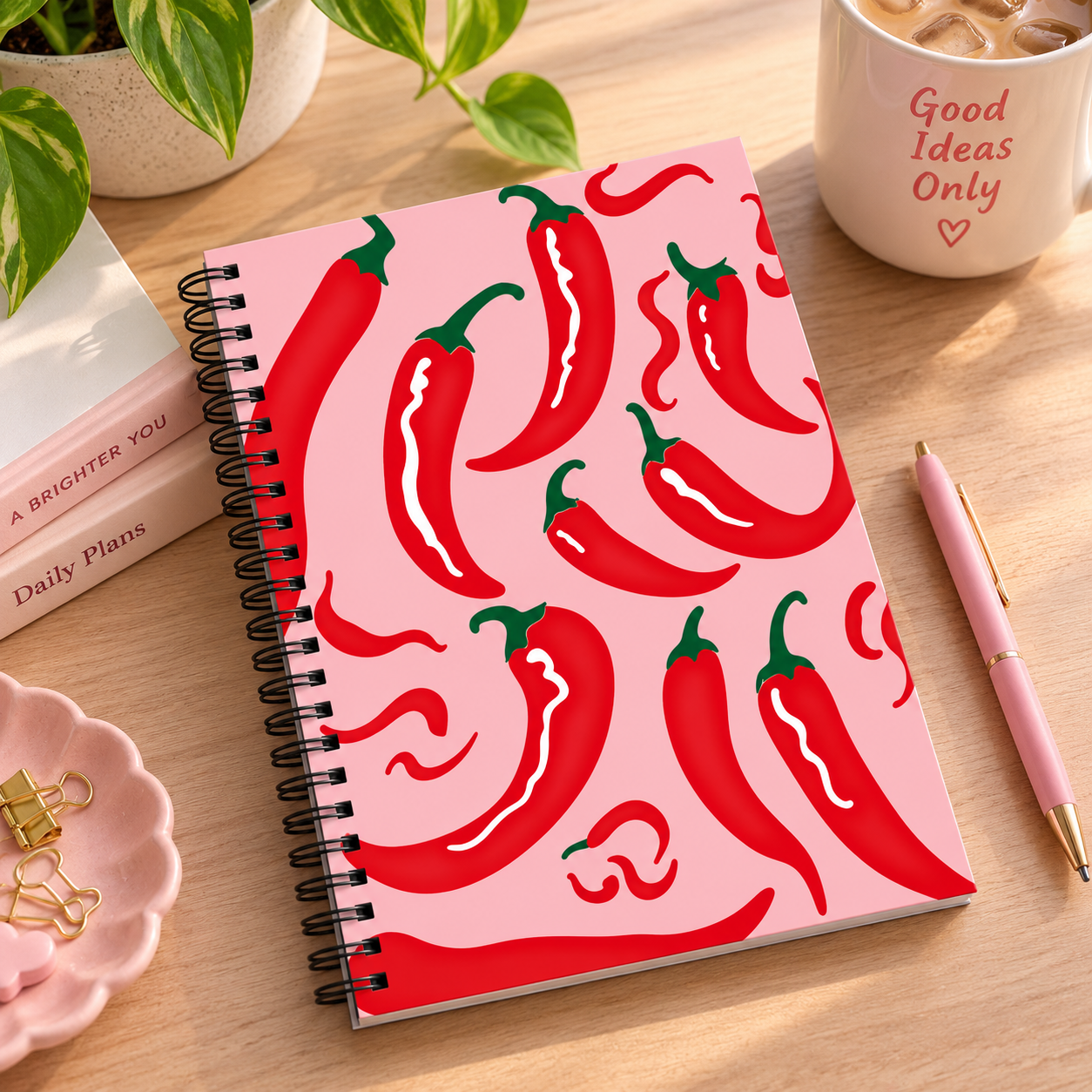 Spicy Chili A5 Spiral Notebook