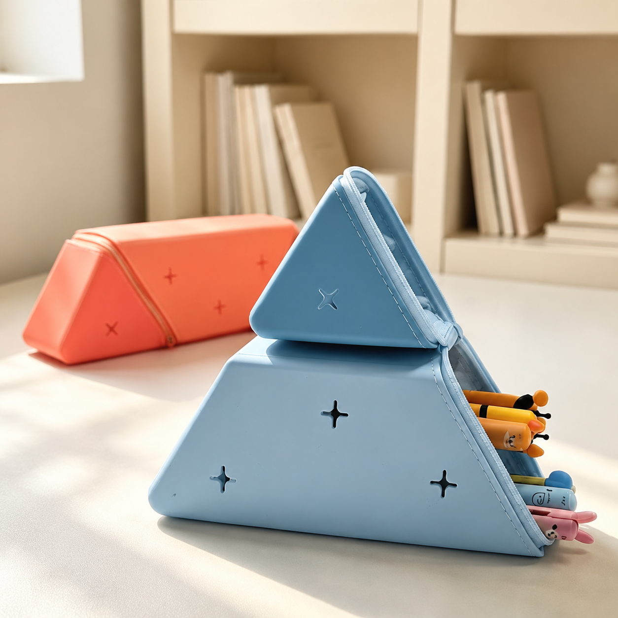 Flip & Stand Double Pencil Case