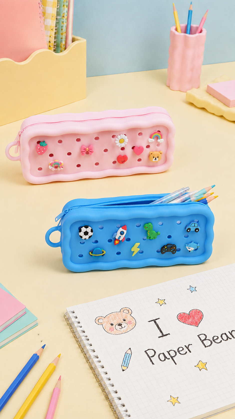 Bubble Pop Silicon Pencil Pouch