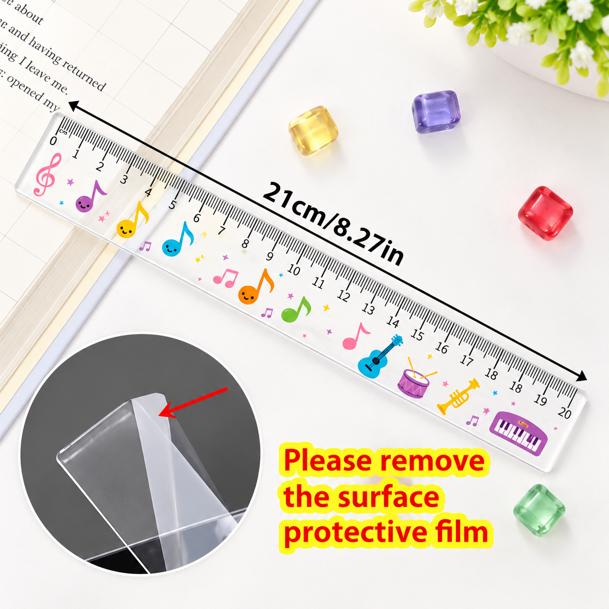 Musical Acrylic Ruler