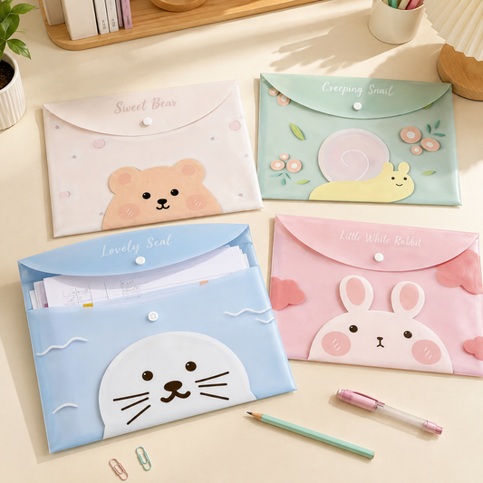 Animal Friends Document Folder (Set of 4)
