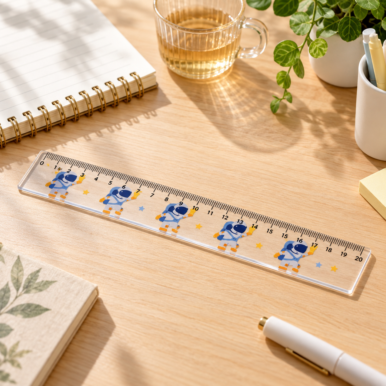 Cute Astronaut Acrylic Ruler