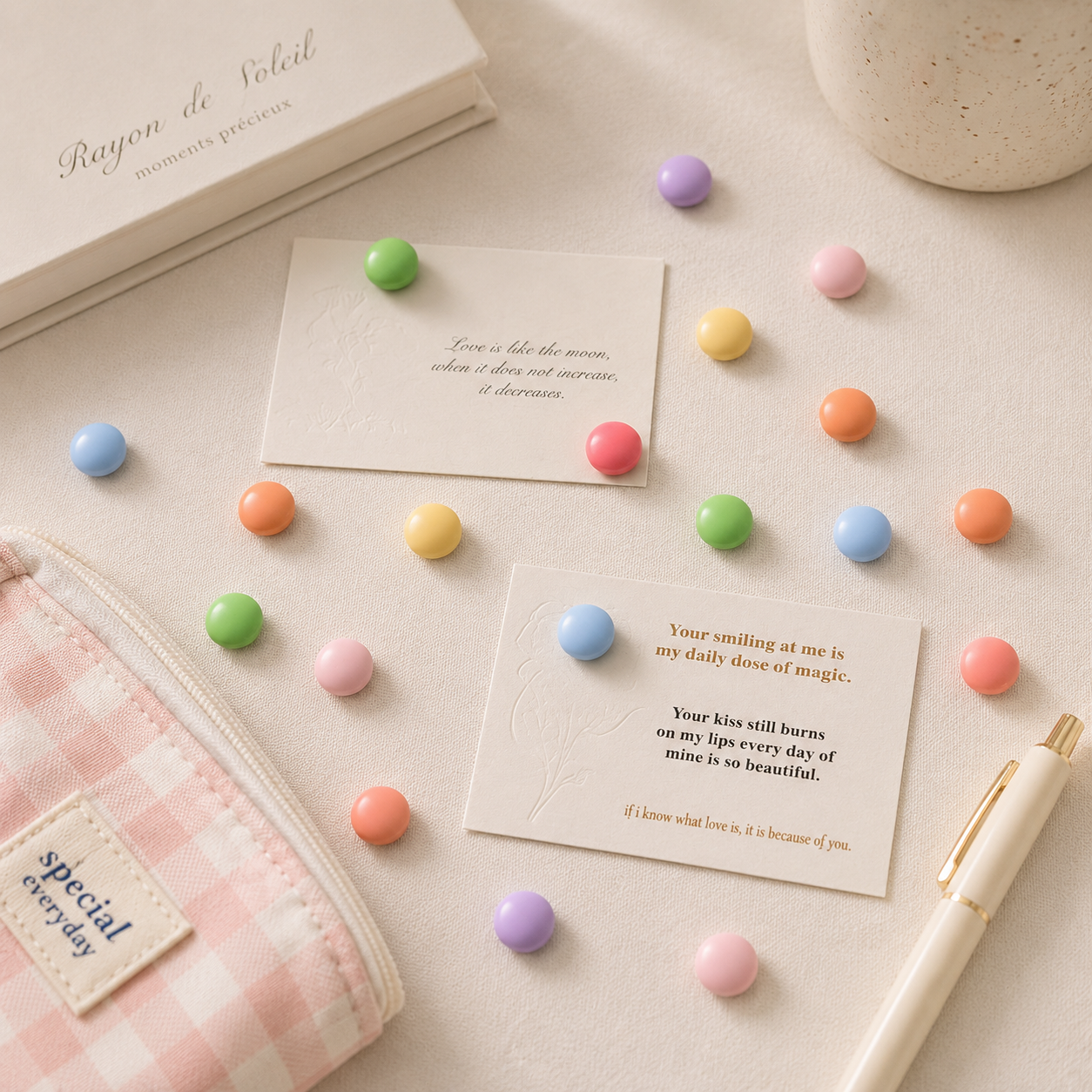 Pastel Dot Magnet (set of 12)