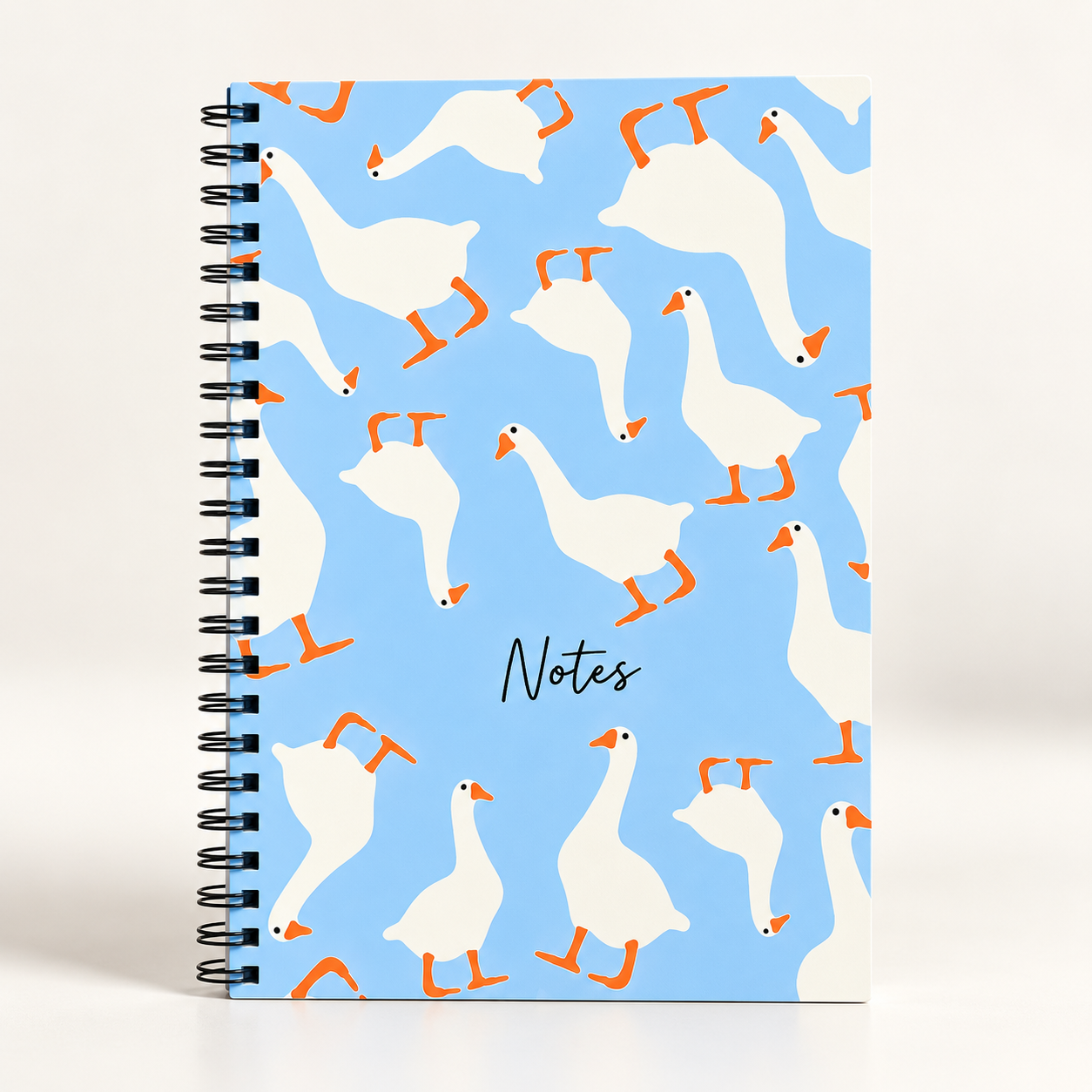 Silly Geese A5 Spiral Notebook