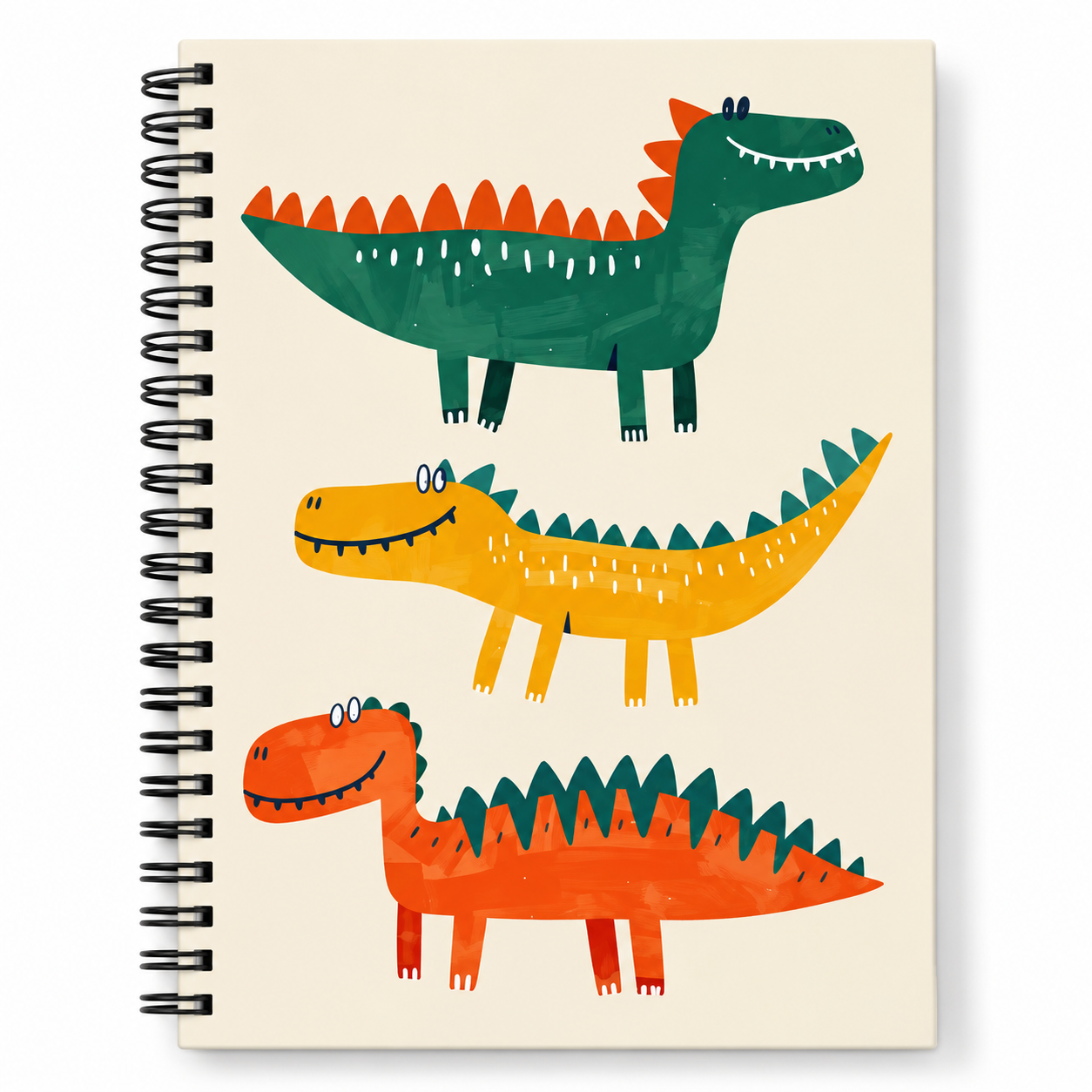 Cartoon Dinosaur A5 Spiral Notebook