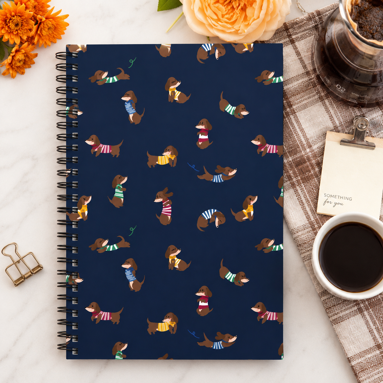 Dachshund A5 Spiral Notebook