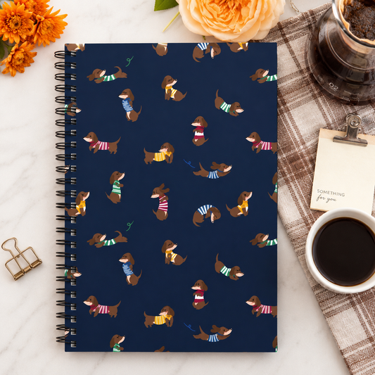 Dachshund A5 Spiral Notebook
