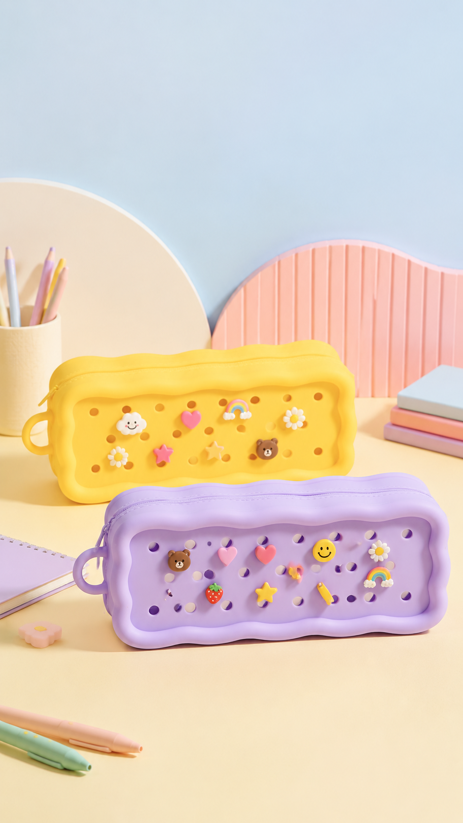 Bubble Pop Silicon Pencil Pouch
