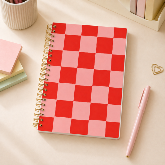 Classic Check A5 Spiral Notebook