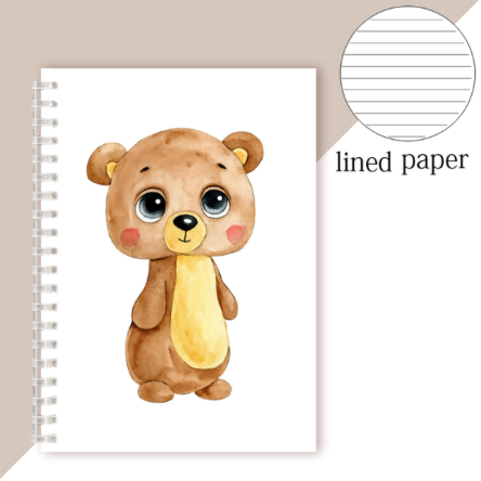 Cute Bear Spiral Notebook