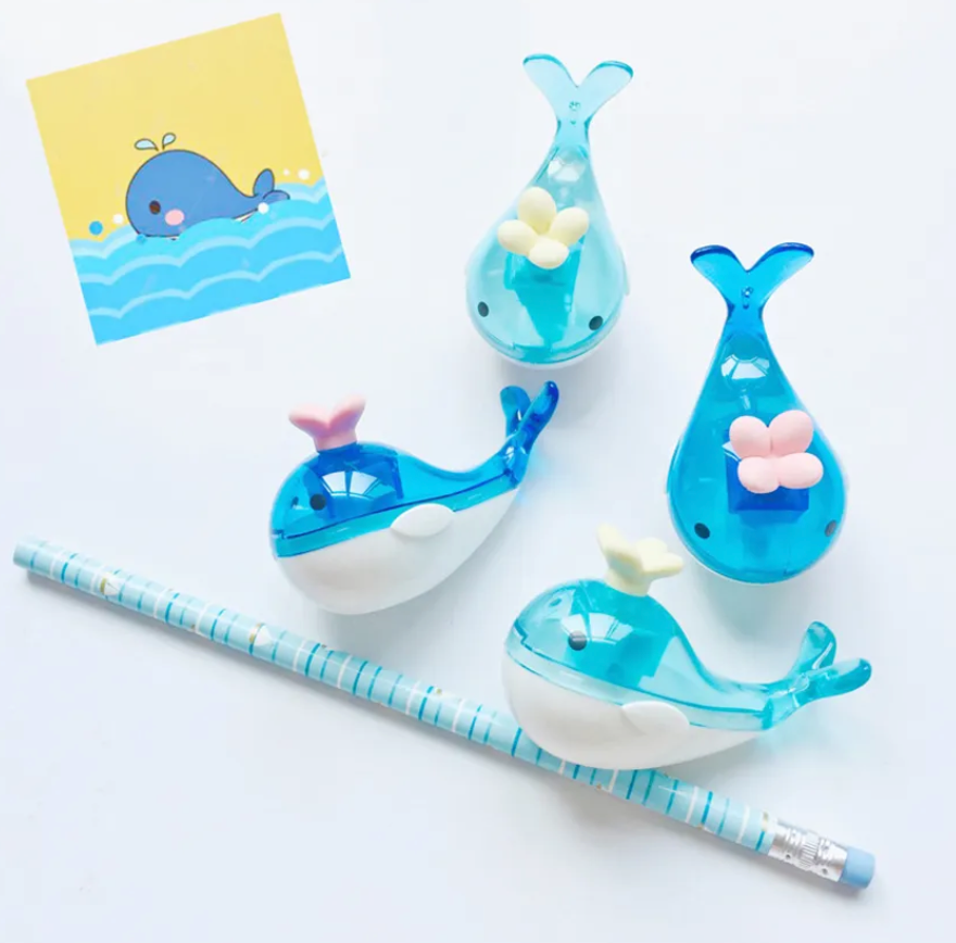 Cartoon Dolphin Toilet Sharpener and Eraser