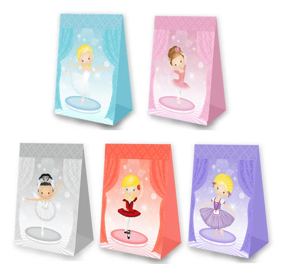 ballerina themed birthday giveaway bags