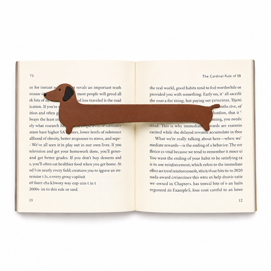 Acrylic Dachshund Dog Bookmark